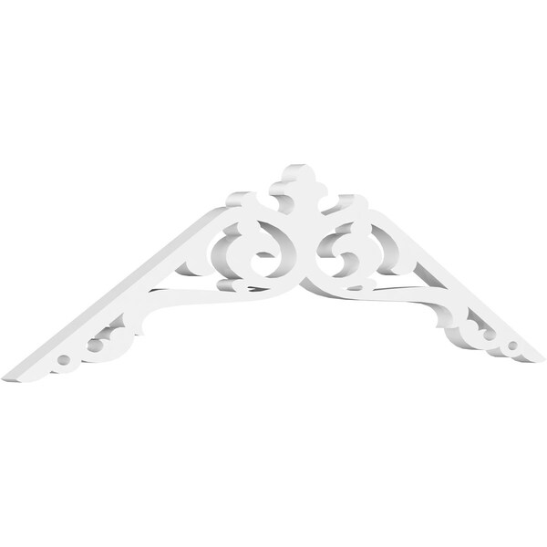 Ekena Millwork Pitch Amber Architectural Grade PVC Gable Pediment, 36"W x 10 1/2"H x 1"P (7/12) GPP036X011X100AMB - main